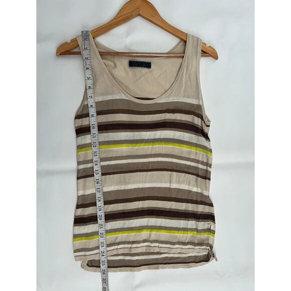 Velvet by Graham and Spencer striped knit tank size Medium lightweight boho - Picture 6 of 6